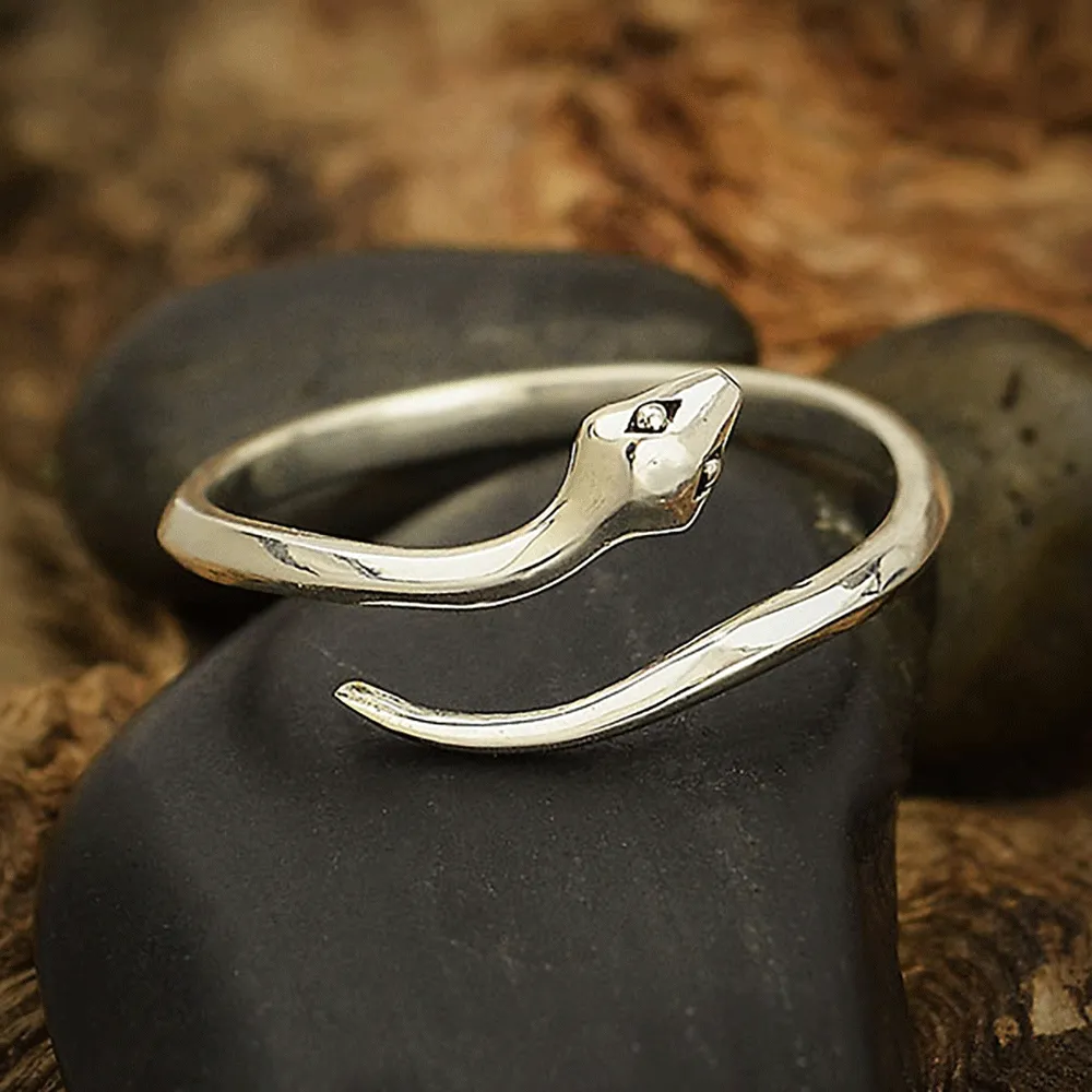 Simple Adjustable Snake Ring