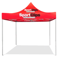 Sport Clips 10ft x 10ft Red Canopy Tent Set