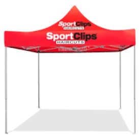 Sport Clips 10ft x 10ft Red Canopy Tent Set