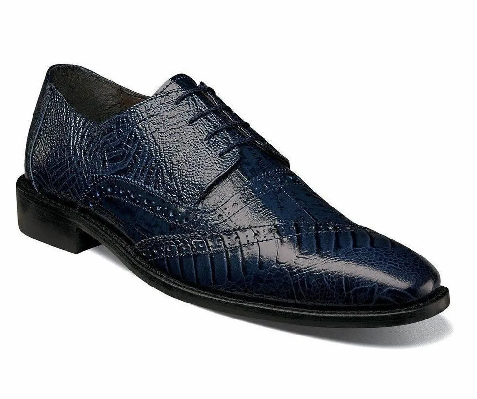 Stacy Adams Men’s Garzon Oxford, Blue, 8.5 m Us