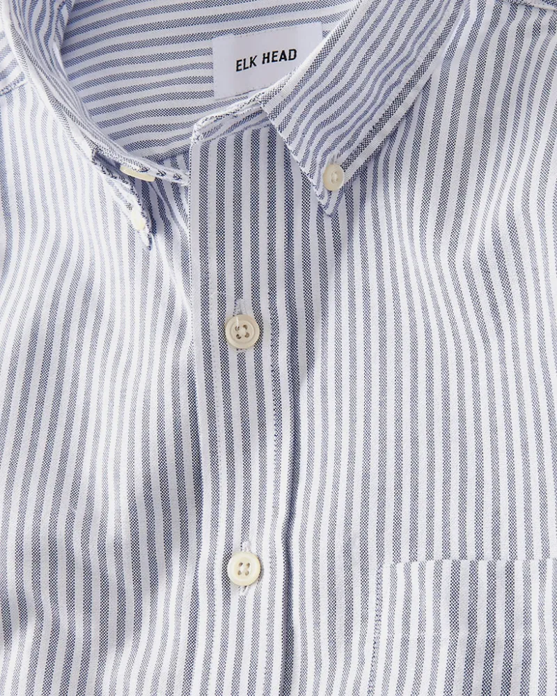 Stretch University Stripe Oxford Shirt