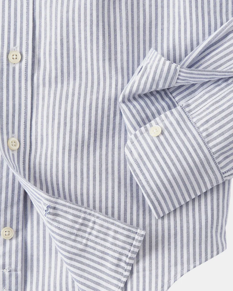 Stretch University Stripe Oxford Shirt