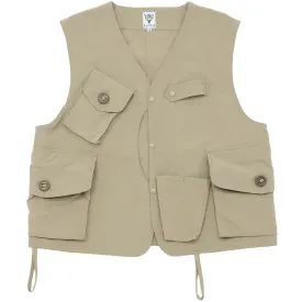 Tenkara Vest - Nylon Oxford 'Beige'