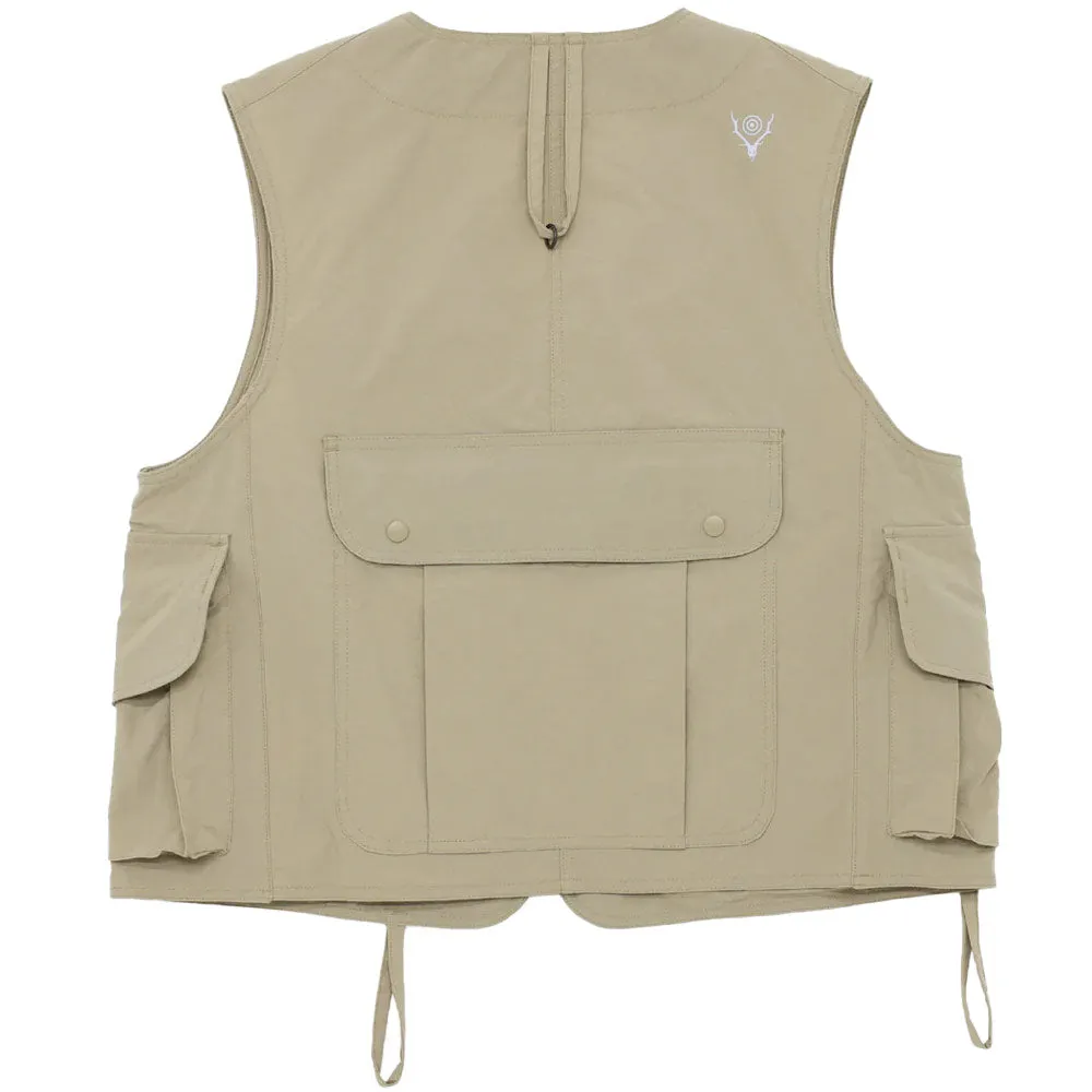 Tenkara Vest - Nylon Oxford 'Beige'