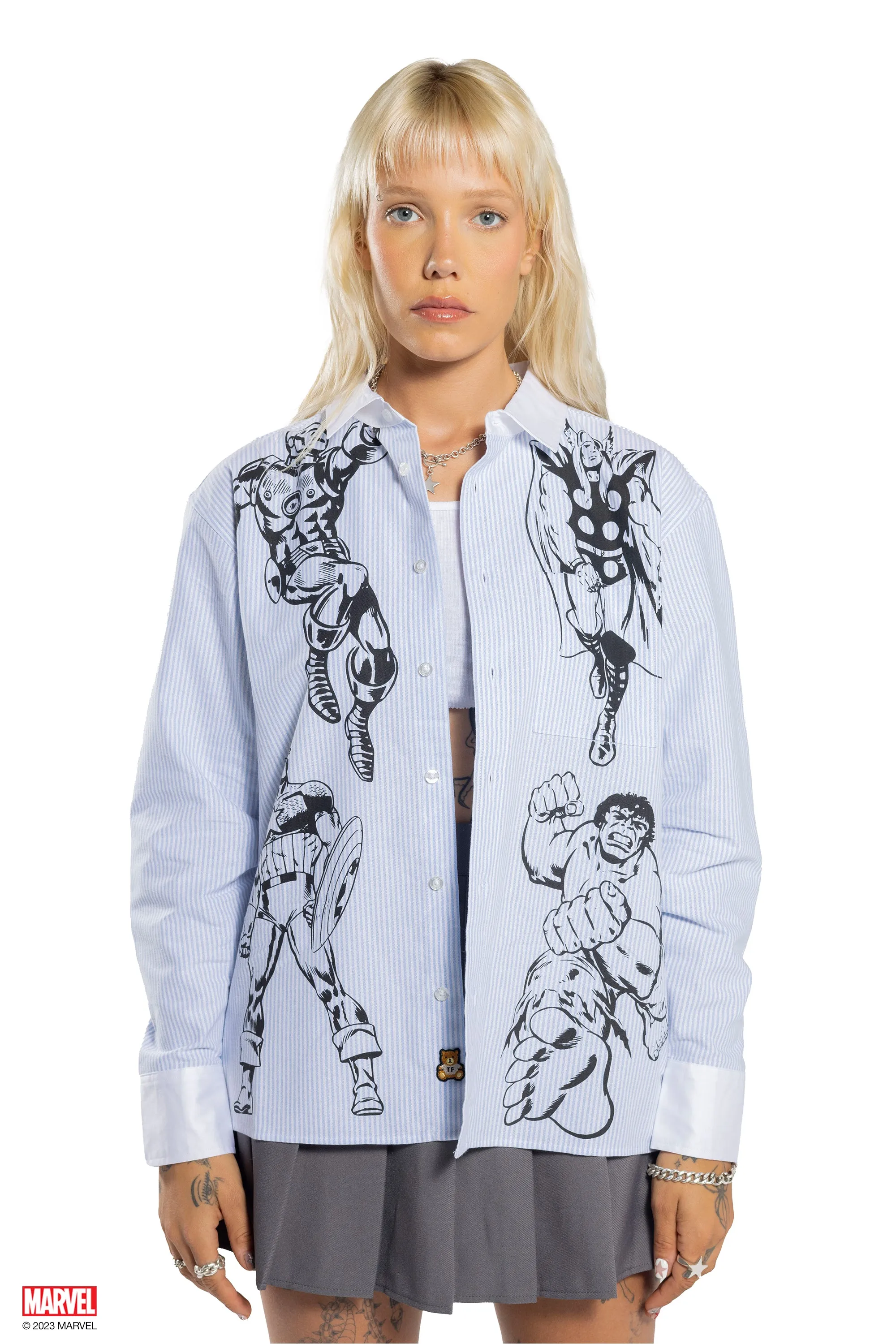 TF x Marvel Button Up