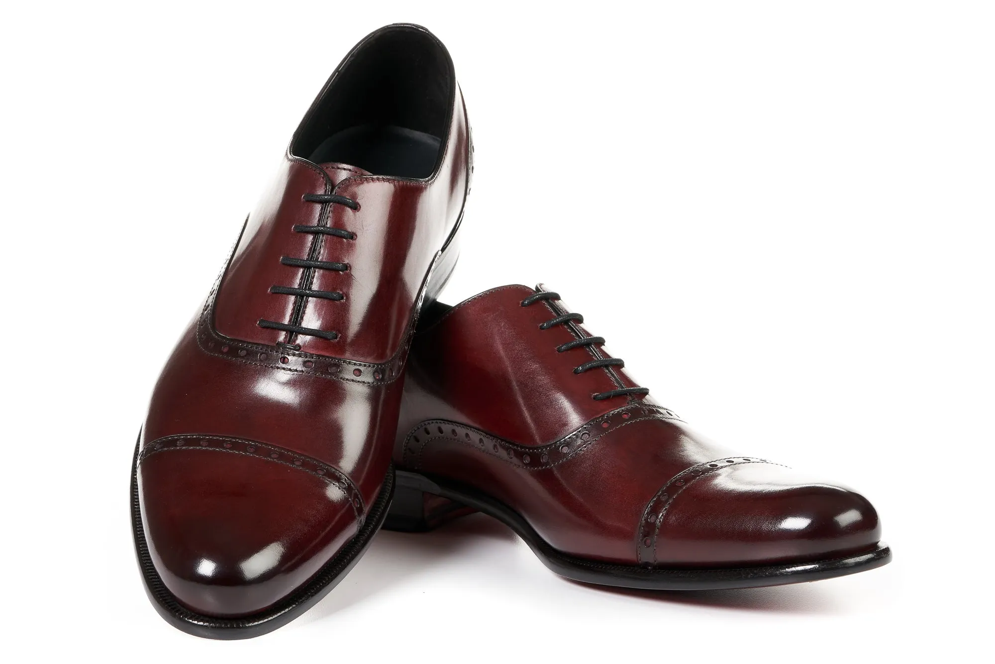 The Brando Semi-Brogue Oxford - Oxblood