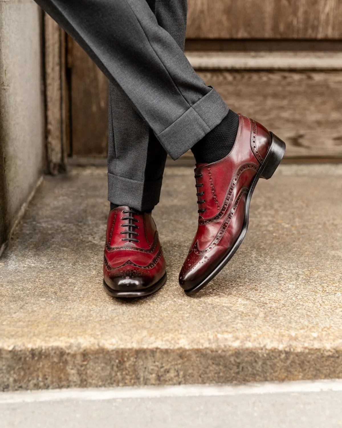 The West II Wingtip Oxford - Oxblood