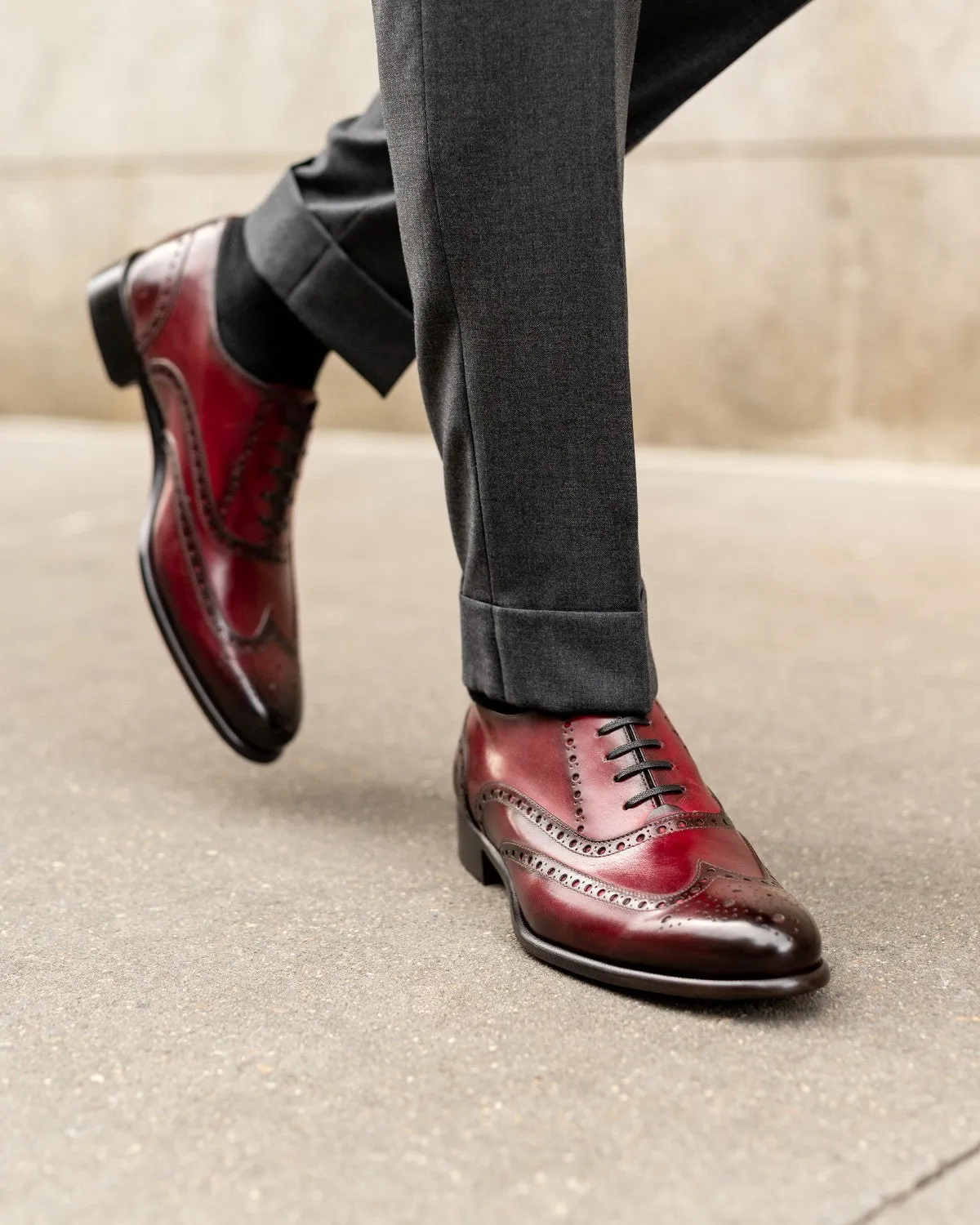 The West II Wingtip Oxford - Oxblood