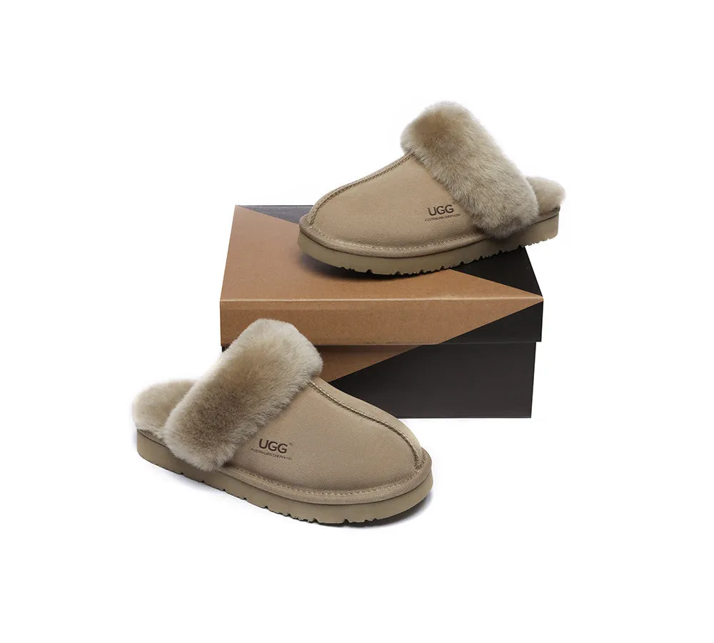 UGG Slippers Australia Premium Sheepskin Women Muffin Slipper Special