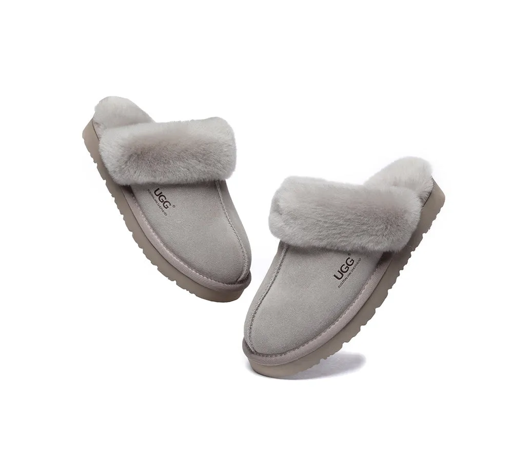 UGG Slippers Australia Premium Sheepskin Women Muffin Slipper Special