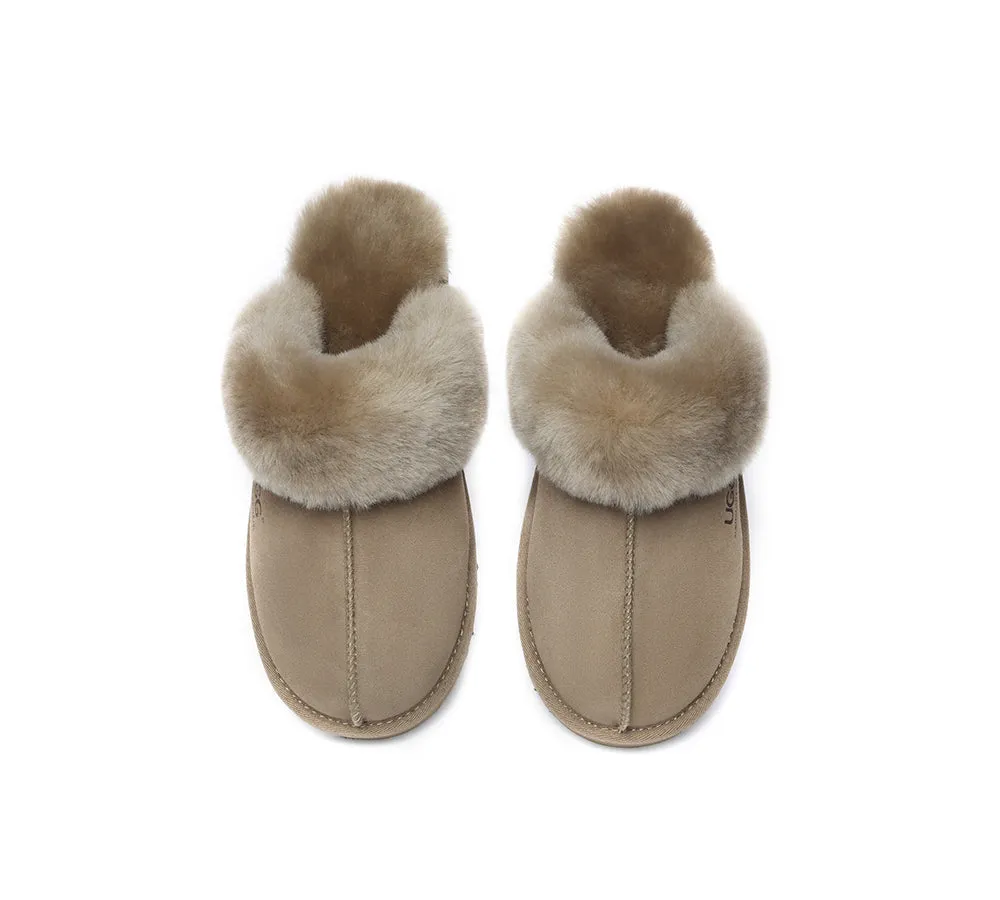 UGG Slippers Australia Premium Sheepskin Women Muffin Slipper Special