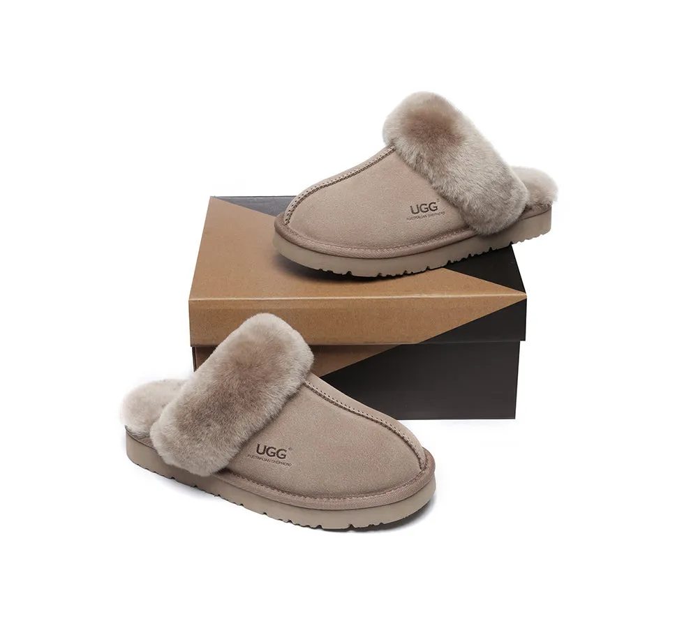 UGG Slippers Australia Premium Sheepskin Women Muffin Slipper Special