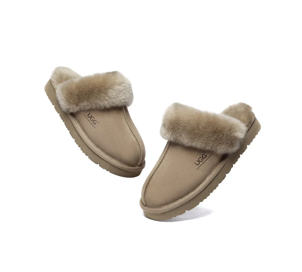 UGG Slippers Australia Premium Sheepskin Women Muffin Slipper Special