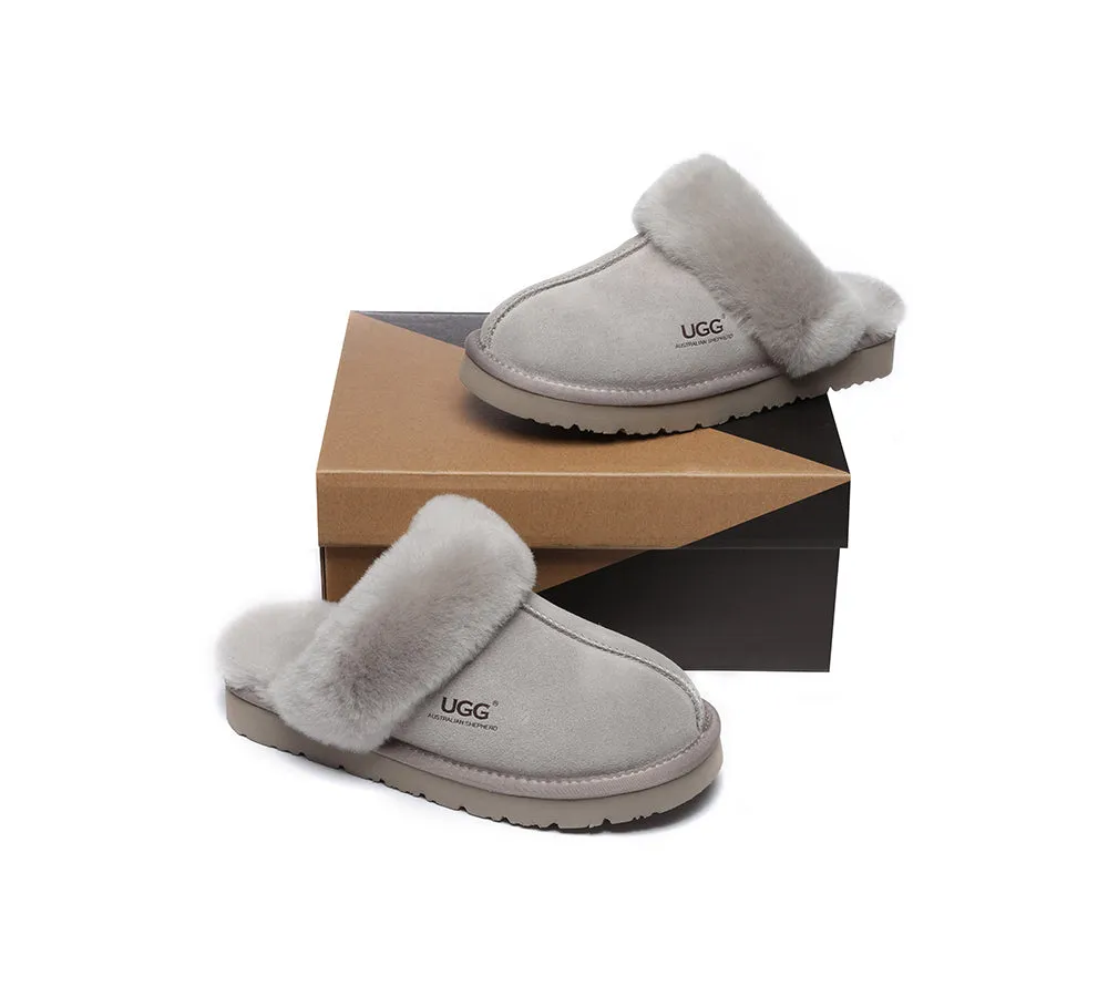 UGG Slippers Australia Premium Sheepskin Women Muffin Slipper Special