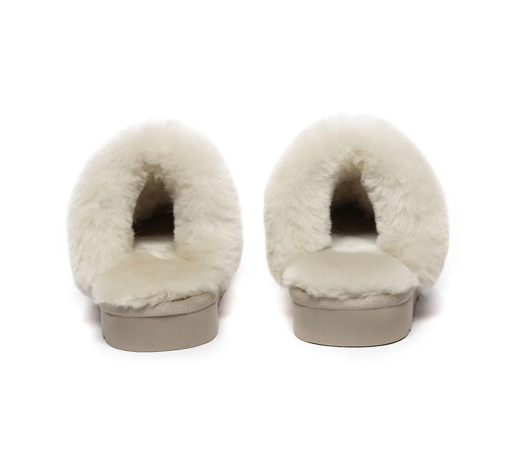 UGG Slippers Australia Premium Sheepskin Women Muffin Slipper Special