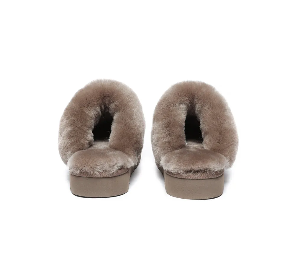 UGG Slippers Australia Premium Sheepskin Women Muffin Slipper Special