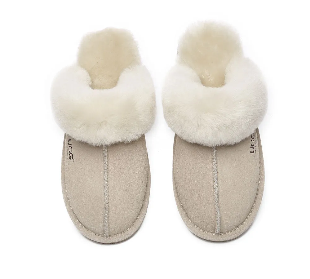 UGG Slippers Australia Premium Sheepskin Women Muffin Slipper Special