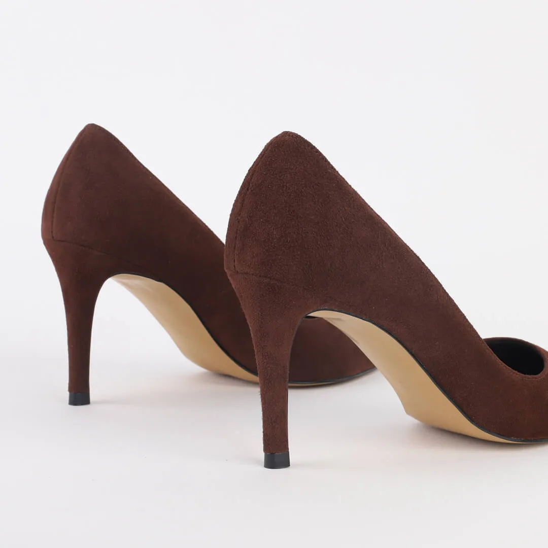 *UK size 2.5 - ROSE AVENUE `20 - taupe, 6cm heels