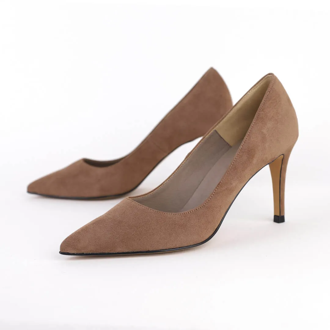 *UK size 2.5 - ROSE AVENUE `20 - taupe, 6cm heels