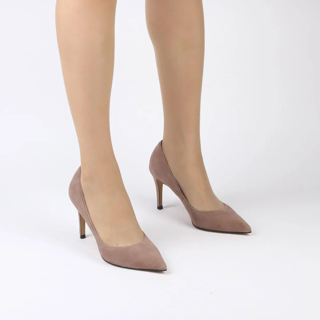 *UK size 2.5 - ROSE AVENUE `20 - taupe, 6cm heels