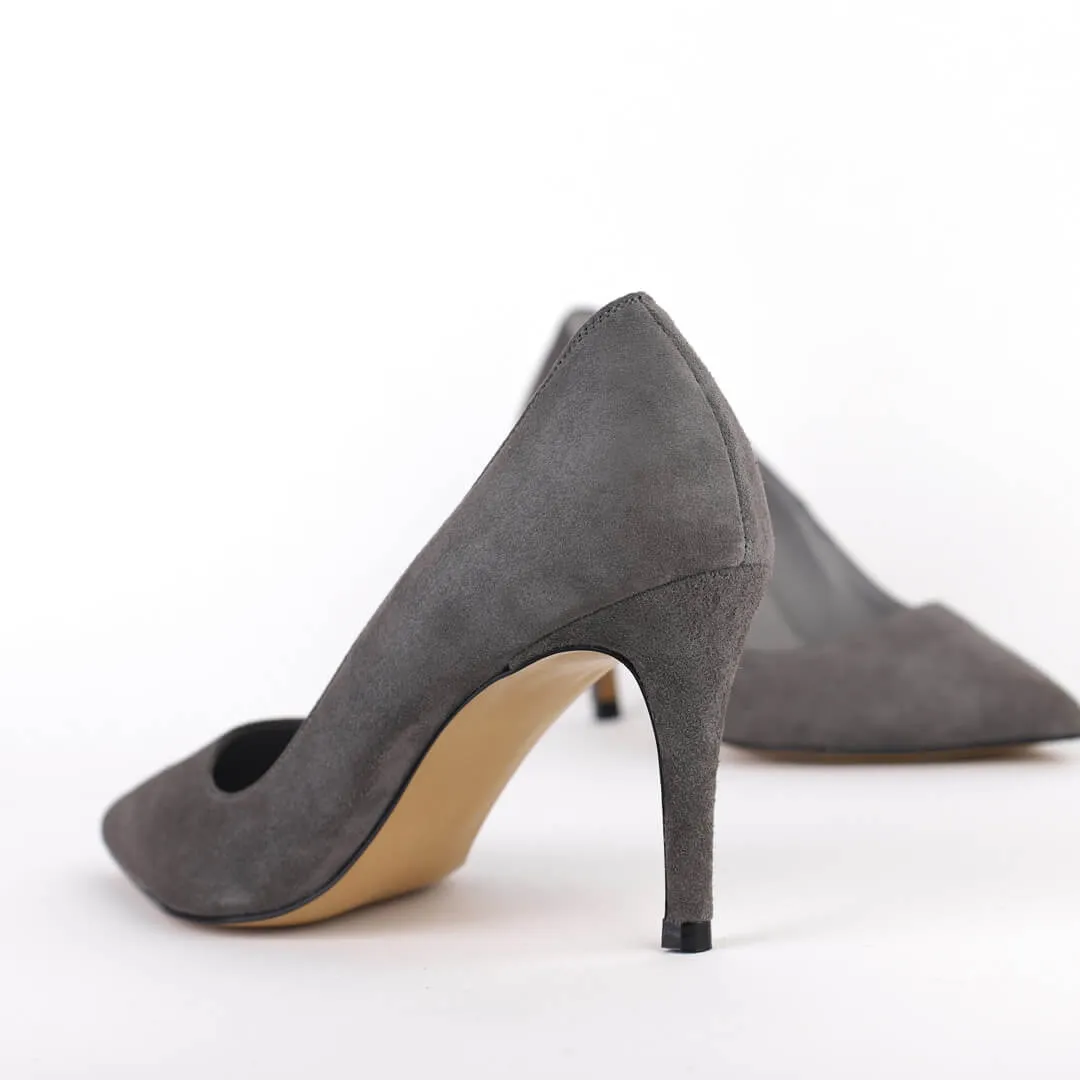 *UK size 2.5 - ROSE AVENUE `20 - taupe, 6cm heels