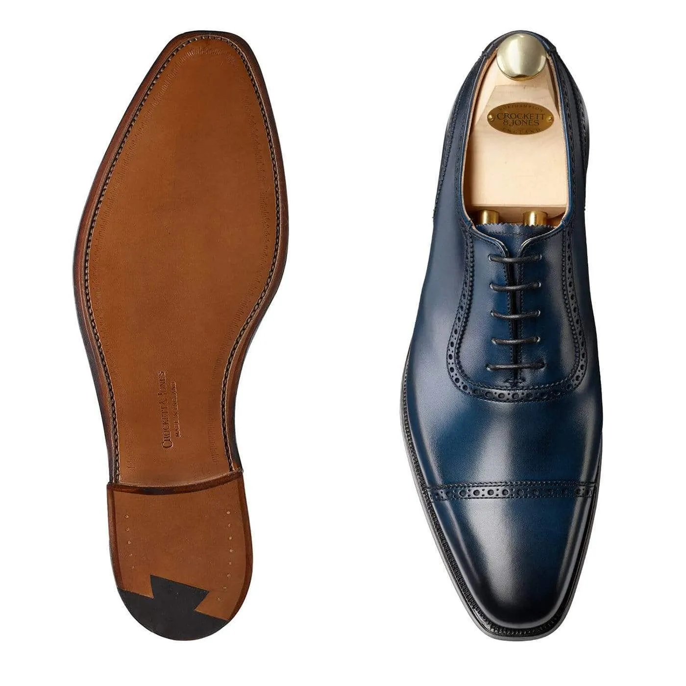 Westbourne Blue Burnished Calf