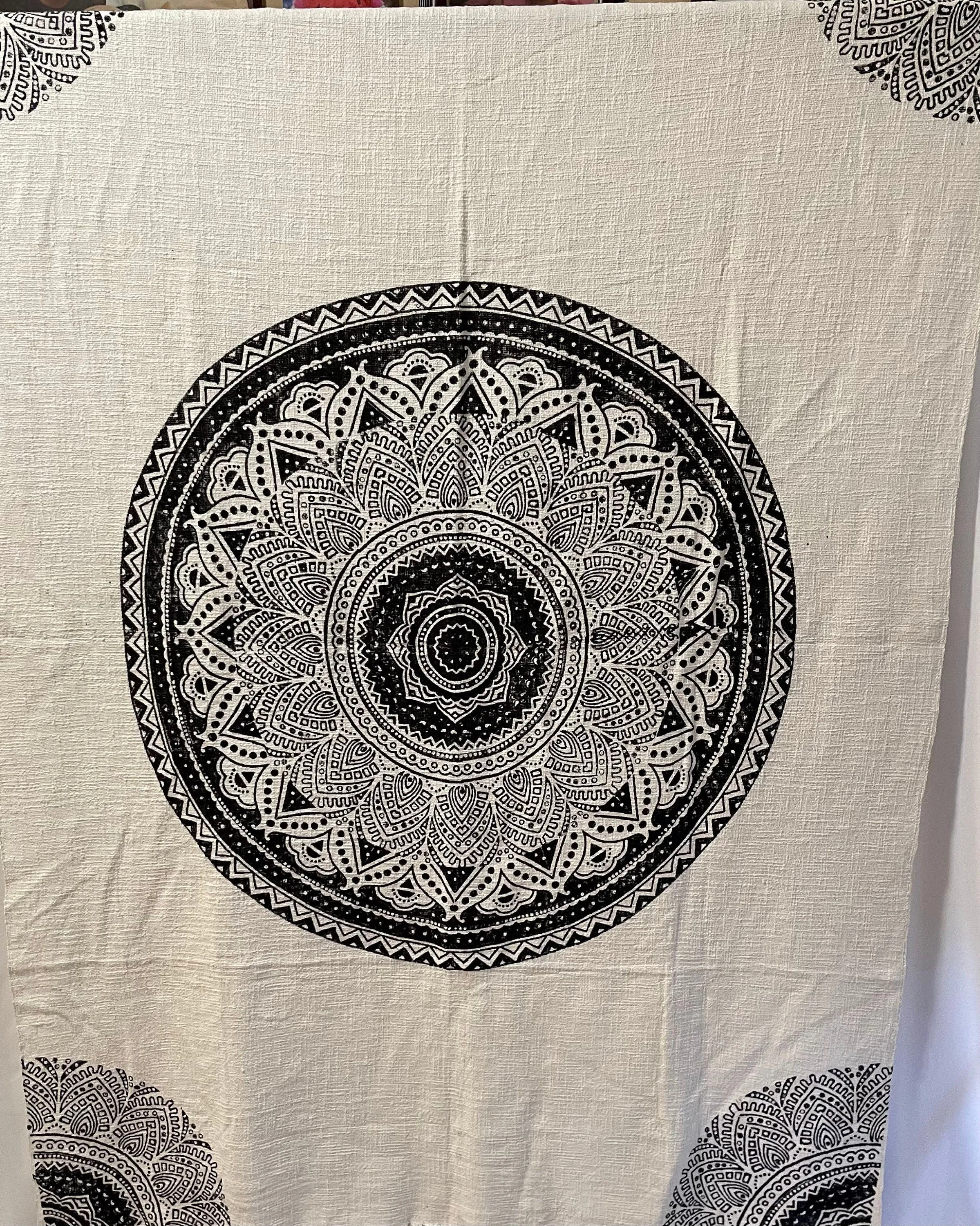 White Black Boho Throw Blanke, Blanket for Couch, Mud Cloth Blanket, Woven Cotton Boho Blanket, Home Decor, New Home Gift