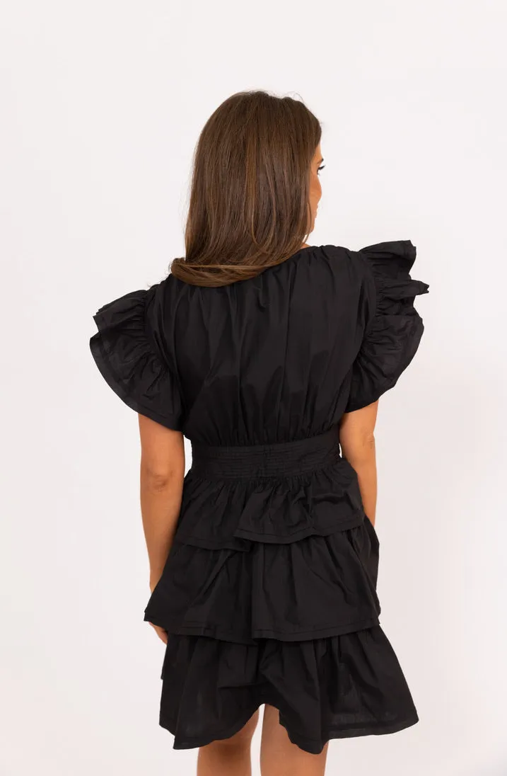 Wrap Ruffle Dress