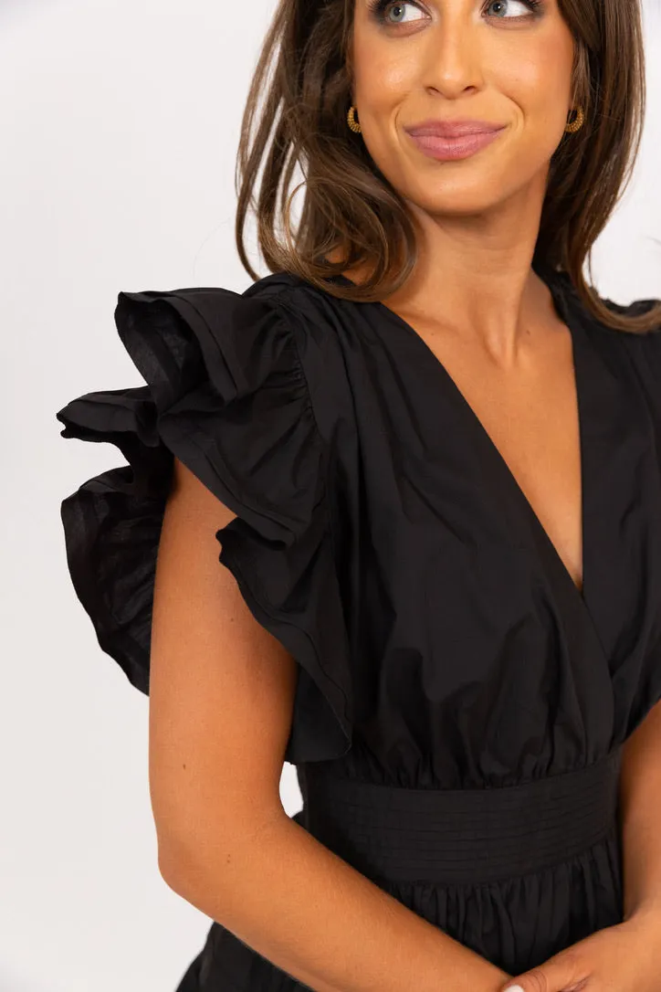 Wrap Ruffle Dress