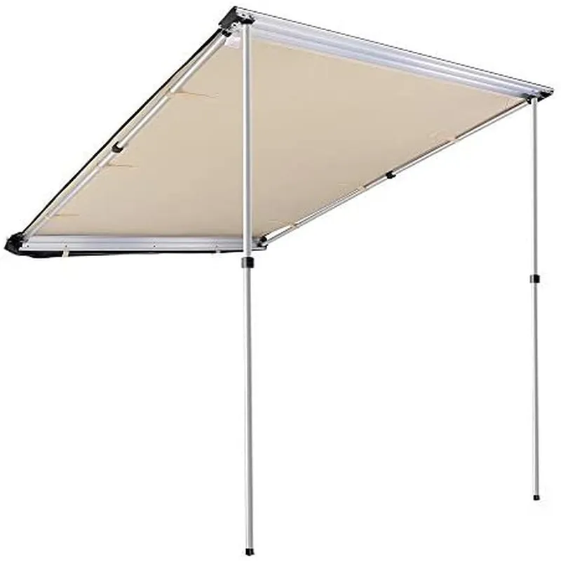 Yescom 4.6X6.6' Car Side Awning Rooftop Pull Out Tent Shelter Pu2000Mm UV50  Shade SUV Outdoor Camping Travel Beige